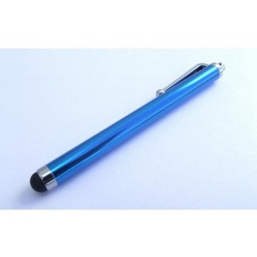 Professional Cable Ocean BLUE SnowFire Stylus Pen with rubber soft tip - silver pocket clip