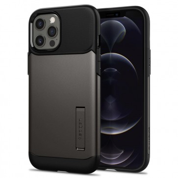 Spigen iPhone 12 Pro Max Case Slim Armor Gunmetal