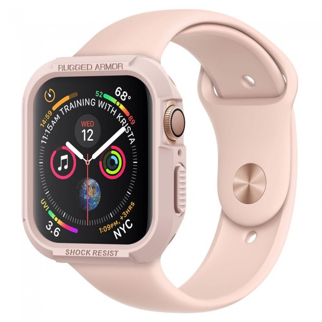 nuTCS Old Friends New Products Spigen Apple Watch 4 5 6 7 SE 40 41 mm Case Rugged Armor Rose Gold