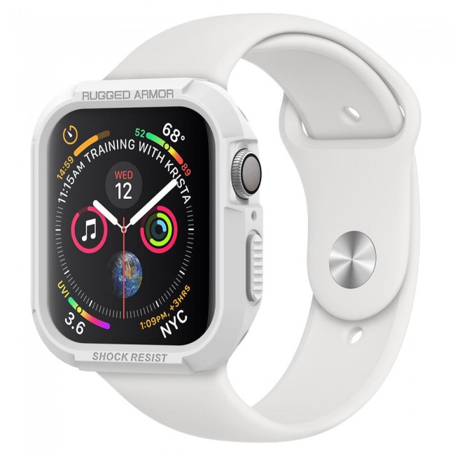 Spigen Apple Watch 4 5 6 7 SE 40 41 mm Case Rugged Armor White