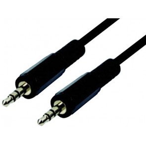 3.5 MM (1/8") Stereo Auxilliary Cable Male to Male 12 Feet - Connects iPod to audio input on home stereo or car stereo