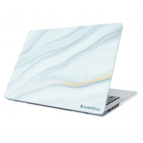 SwitchEasy Marble MacBook Protective Case 2022-2016 M1/M2/Intel MacBook Pro 13" Cloudy White