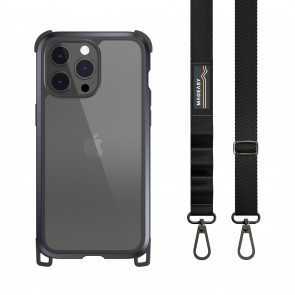 SwitchEasy Odyssey + Strap iPhone 15 Pro Max - Metal Black / Black