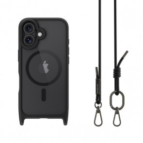 MagEasy Roam M+Strap Bumper Case iPhone 16 Black/Black