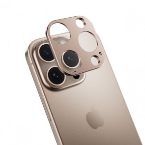 SwitchEasy LenShield Aluminum Alloy Camera Lens Protector iPhone 16 Pro/Pro Max Rosé Gold