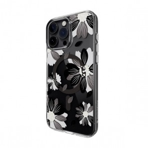 SwitchEasy Style M Case iPhone 16 Pro Black Flower