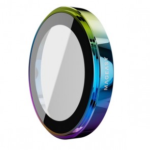 MagEasy Lenz Sapphire Lens Protector iPhone 16 Pro/Pro Max Titanium Iridescent