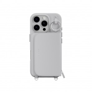 MagEasy Pouch M Wallet Stand Case iPhone 16 Pro Max Gray