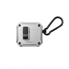 SwitchEasy Rugged Shield Magnetic Cap Case AirPods 4 Satin Gray