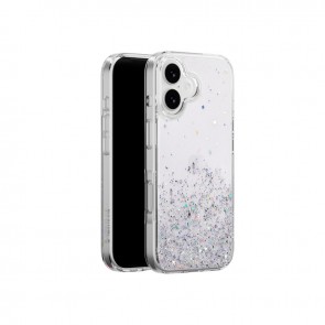 SwitchEasy Starfield 3D Glitter Protective Case for iPhone 17 Transparent