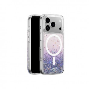 SwitchEasy Starfield M 3D Glitter Protective Case for iPhone 17 Pro Twilight/White Ring