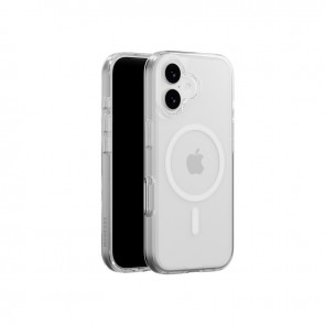 MagEasy Bright M Never Yellowing Protective Clear Case for iPhone 17 Transparent/Whtie Ring