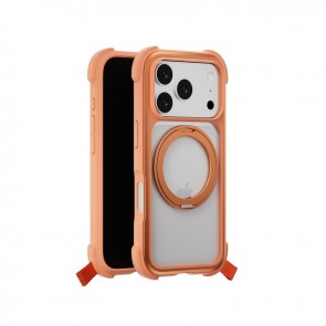 MagEasy Odyssey Stand M 360 Magnetic Stand Protective Case for iPhone 17 Pro Coral