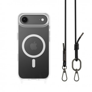 MagEasy Roam M Protective Case with Lanyard for iPhone 17 Air Transparent/Black
