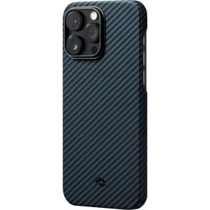 PITAKA MagEZ Case 3 (Black/Blue Twill) 1500D for iPhone 14
