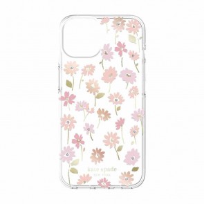 Kate Spade New York Protective Hardshell Case for iPhone 14 Plus - Flower Pot/Blush/Gold Foil