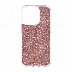 Kate Spade New York Chunky Glitter Protective for MagSafe for iPhone 14 Pro Max - Chunky Glitter Rose Gold/Rose Gold Glitter/Silver Glitter/Gold Foil Logo