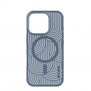 Incase Level Case for MagSafe for iPhone 16 Pro - Lines Cascade Navy