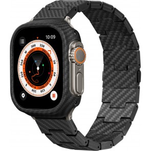 PITAKA Carbon Fiber Link Bracelet Band (Modern) for Apple Watch Ultra/8/7/6/5/4/3/SE