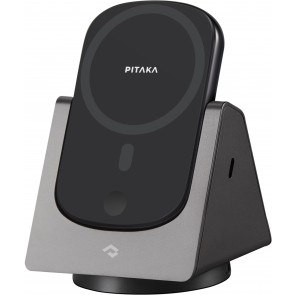 PITAKA MagEZ Slider 2 Wireless Charger (Black/Grey Twill)
