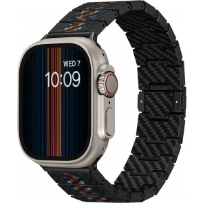 PITAKA Carbon Fiber Link Bracelet Band (Rhapsody) for Apple Watch Ultra/8/7/6/5/4/3/SE