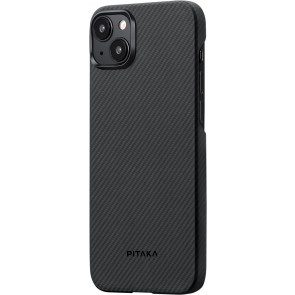 PITAKA MagEZ Case 4 (Black/Grey Twill) 600D for iPhone 15 Plus