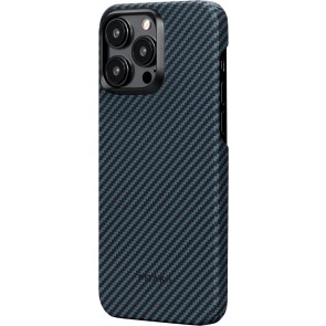 PITAKA MagEZ Case 4 (Black/Blue Twill) 1500D for iPhone 15 Pro