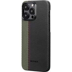 PITAKA Fusion Weaving MagEZ Case 4 (Overture) 600D for iPhone 15 Pro