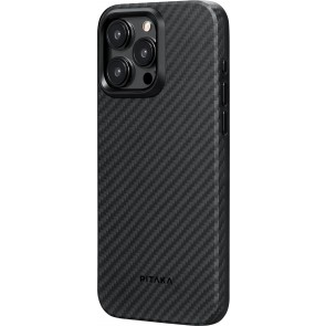 PITAKA MagEZ Case Pro 4 (Black/Grey Twill) 1500D for iPhone 15 Pro Max