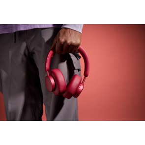 Urbanista Miami Active Noise Cancelling True Wireless Over-Ear Headphones Ruby Red - Red