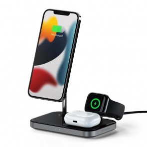Satechi Magnetic 3-in-1 Wireless Charging Stand  Space Gray