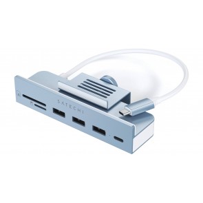 Satechi USB-C Clamp Hub for 24" iMac Blue