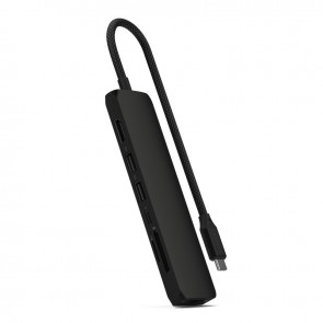Satechi 7-in-1 USB-C Slim Multiport Adapter with Ethernet (Black)