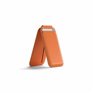 Satechi Vegan-Leather Magnetic Wallet Stand - Orange
