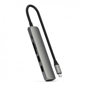 Satechi 6-in-1 USB-C Slim Multiport Adapter (Space Grey)