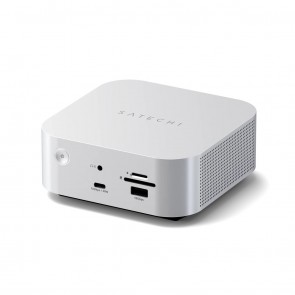 Satechi Thunderbolt 5 CubeDock with SSD Enclosure - Type B Plug - Silver