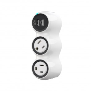 360 Electrical PowerCurve mini 3.4 2-Rotating Outlets Dual port USB