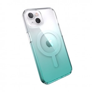 Speck iPhone 13 mini / iPhone 12 mini Presidio Perfect Clear Ombre MagSafe Clear/Fantasy Teal Fade