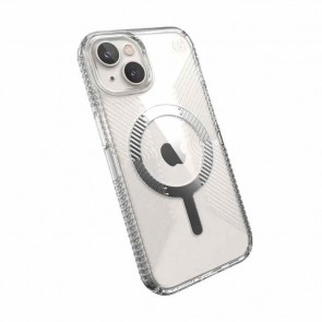 Speck iPhone 14 PRESIDIO PRFCT CLR GRIP +MS (CLEAR/CLEAR/SILVER)