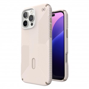 Speck iPhone 16 Pro PRESIDIO2 GRIP +CL Bleached Bone/Heirloom Gold