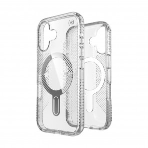 Speck iPhone 16 Plus PRESIDIO PERFECT CLEAR GRIP +CL Clear/Chrome