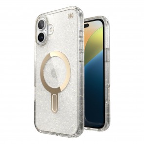 Speck iPhone 16 Plus PRESIDIO LUX +CL Clear/Gold Glitter