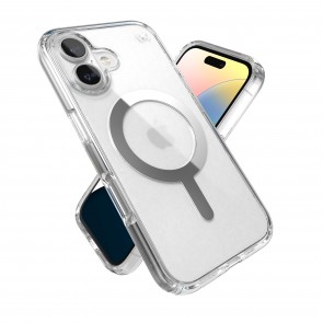 Speck iPhone 16 PRESIDIO PERFECT CLEAR +MS Clear/Chrome