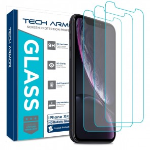 Tech Armor Ballistic Glass Screen Protector for iPhone XR - 3-pack
