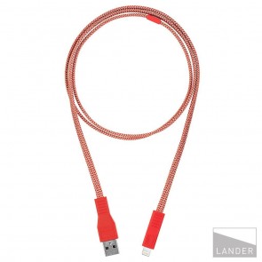 Lander Neve USB to Lightning Cable 1m Red