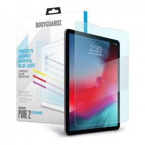 BodyGuardz Pure 2 Eyeguard Glass Screen Protector Blue Light, Apple iPad Pro 12.9" (3rd/4th Gen)