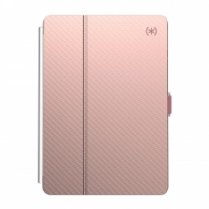 Speck iPad 10.2 8th Gen/7th Gen BALANCE FOLIO CLEAR (ROSE GOLD WOVEN METALLIC/CLEAR)