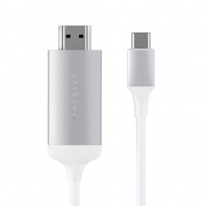 SATECHI TYPE-C to 4K HDMI CABLE Silver