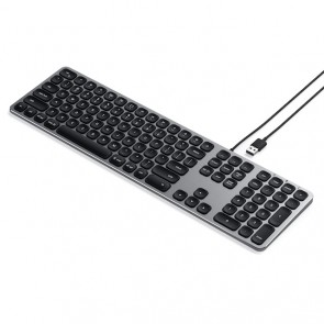 Satechi Aluminum Wired USB Keyboard - Space Gray