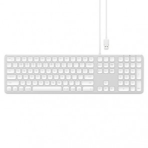 Satechi Aluminum Wired USB Keyboard - Silver